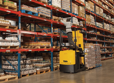 Yale Low Level Order Picker in Warehouse